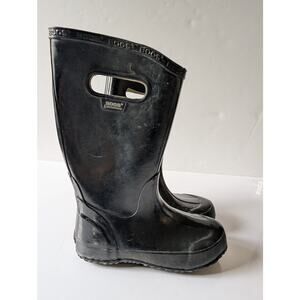 BOGS Rubber Waterproof Rain Snow Boots 71325 Black Youth 2